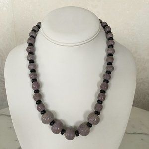 Vintage Lilac Chunky Bead Necklace - MINT